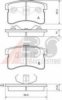 DAIHA 0449187228000 Brake Pad Set, disc brake